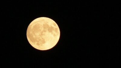 Image of the moon in a dark sky (Flickr: https://www.flickr.com/photos/dvs/210543681)